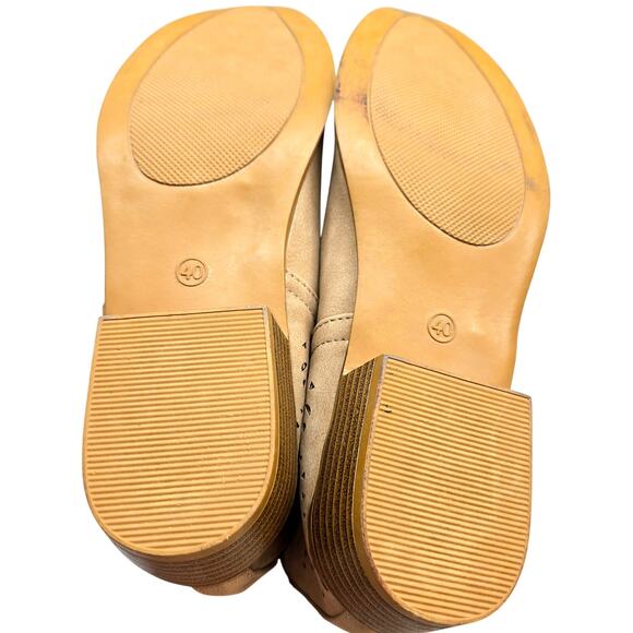 NWOT 9.5 Women's Brown Flat Shoe Boot Closed Toe New Without Box 9 1/2 - Picture 5 of 6